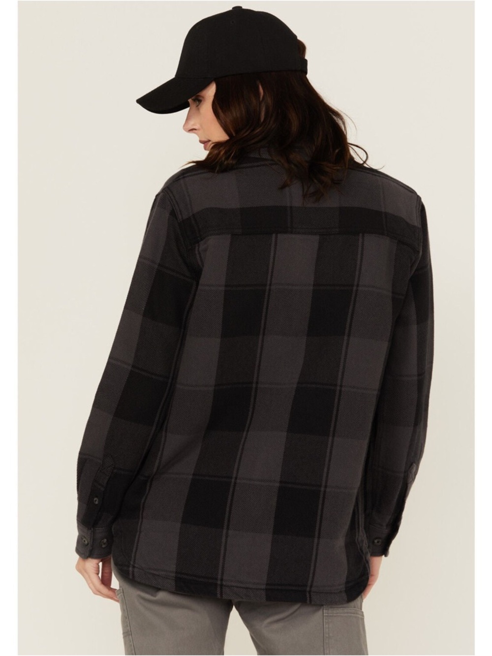Carhartt Women’s Plaid Shacket Button Down Shirt Jacket 106450 Large NWT - Picture 3 of 7